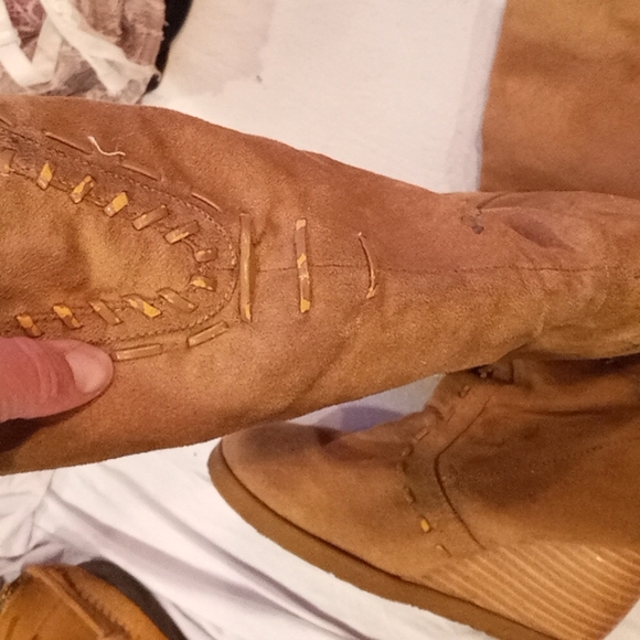 WEDGE BOOT in Gingersnap suade size 6.5 - Picture 8 of 9